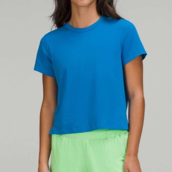 lululemon athletica Tops - Lululemon Classic-Fit Cotton-Blend T-Shirt